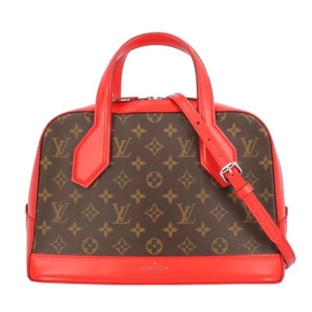 Louis Vuitton Dora Monogram Shoulder Bag Canvas Brown